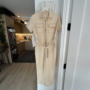 LE LIS Utility Cream Jumpsuit